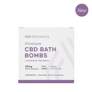 Joy Organics CBD Bath Bombs - Lavender 25mg 4 Count