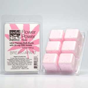 Joyful Bath Co Flower Power - Rose CBD Bath Bomb Break-Apart