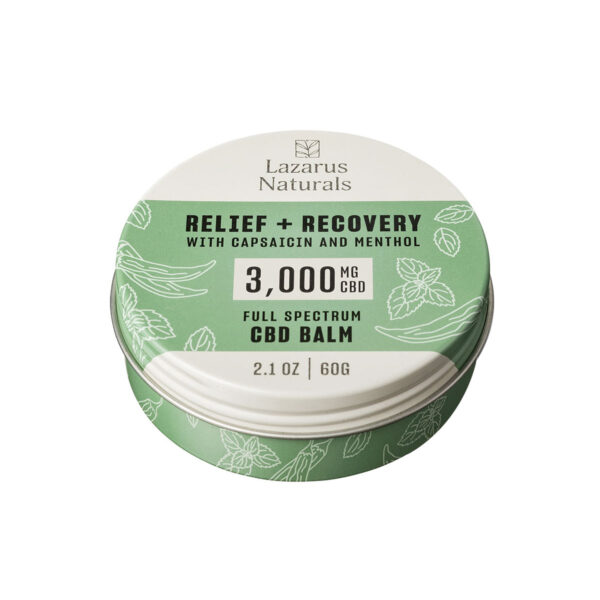 Lazarus Naturals Soothing Mint CBD Balm - Relief + Recovery 3000mg