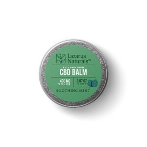 Lazarus Naturals Soothing Mint CBD Balm - Relief + Recovery 400mg