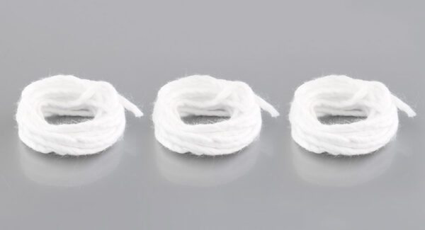 MKWS Twisted Organic Cotton Wick for Atomizer (3-Pack)