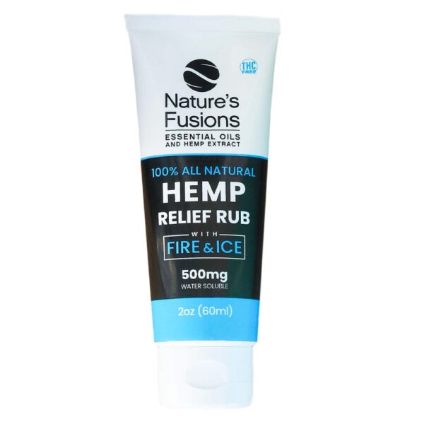 Natures Fusions CBD Relief Cream w/Fire & Ice™ and Menthol - 500mg 2oz