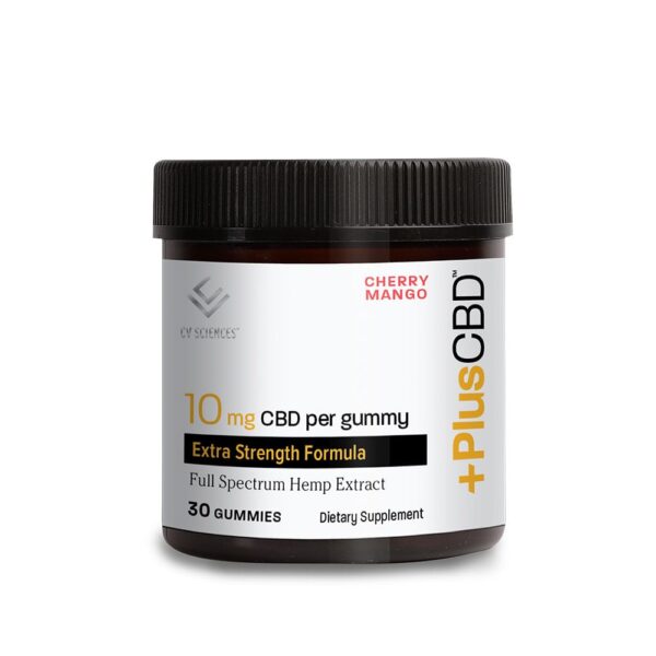 PlusCBD Oil™ Gold Formula CBD Gummies Cherry Mango - 10mg 30