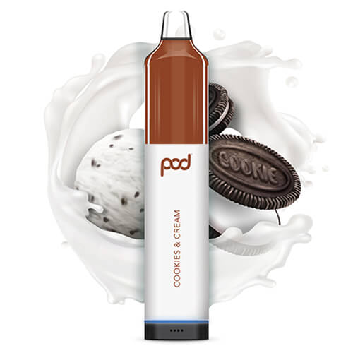 Pod Juice Synthetic Mesh 5500 Cookies and Cream Disposable Vape Pen