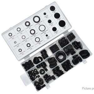 Rubber Grommet Assortment O-Ring Kit (125 Pieces)