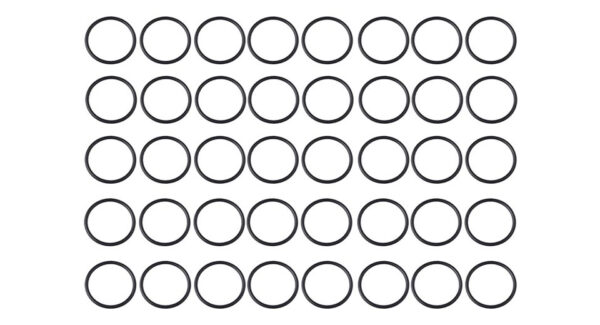Silicone O-Ring Seal for LED Flashlight (40-Pack)