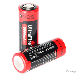 UltraFire BRC 26650 3.7V 5000mAh Rechargeable Li-ion Batteries (2-Pack)