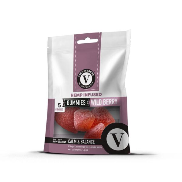 Veritas Farms CBD Gummies Calm & Balance - Wild Berry 5