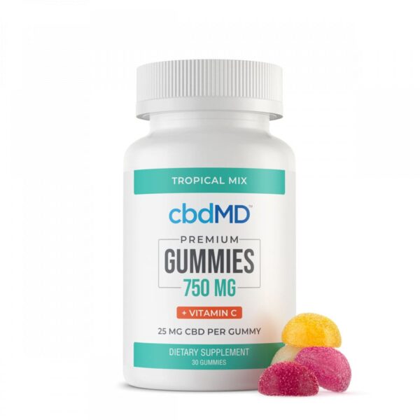 cbdMD CBD Oil Gummies with Vitamin C 750mg 30 Count