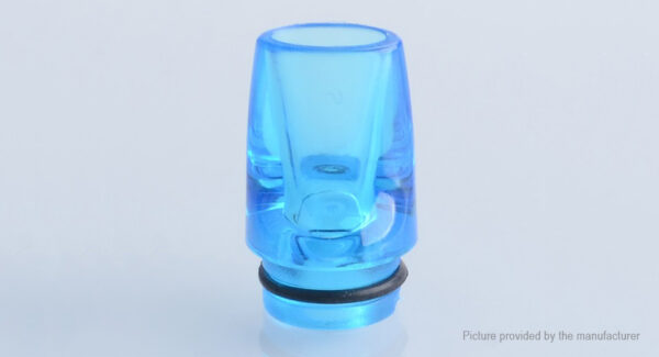 PMMA Short 510 Drip Tip for dotMod dotAIO (Blue)