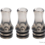 WAVE Styled MTL Acrylic 510 Drip Tip (Translucent Black 5-Pack)