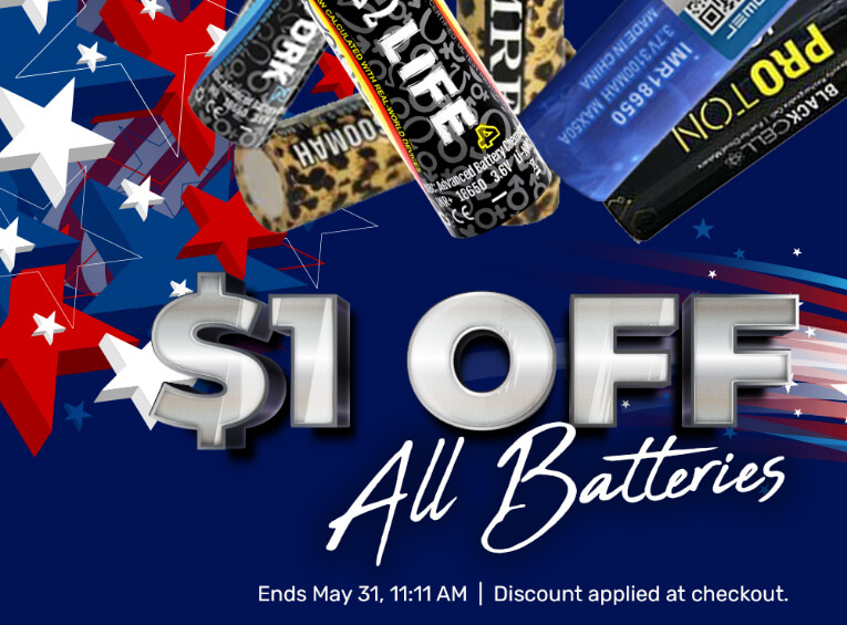 $1 OFF All Batteries-Max-Quality image
