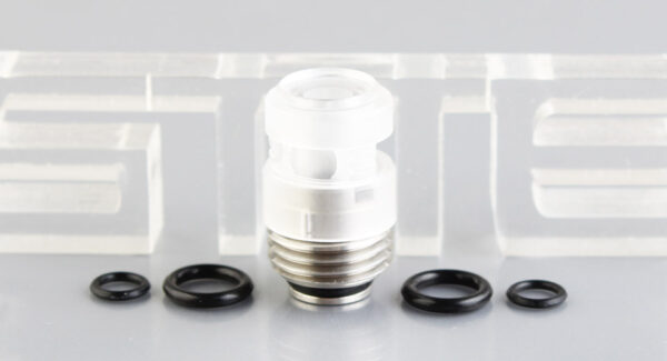 PRC Quantum Shifter Styled Stainless Steel + PMMA BB Drip Tip for SXK BB / Billet Box Mod