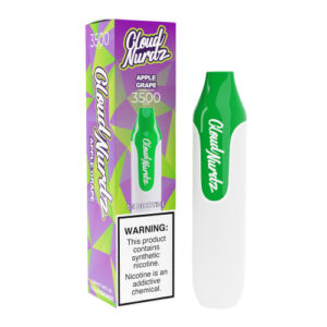 Cloud Nurdz 3500 - Disposable Vape Device - Apple Grape - Single (10ml)