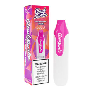 Cloud Nurdz 3500 - Disposable Vape Device - Strawberry Grape - Single (10ml)