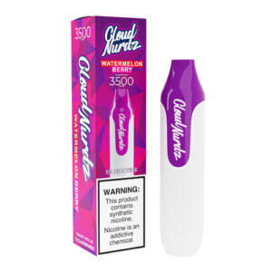 Cloud Nurdz 3500 - Disposable Vape Device - Watermelon Berry - Single (10ml)