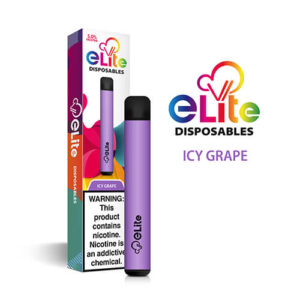 Elite Disposables - Disposable Vape Pen - Icy Grape - Single / 50mg