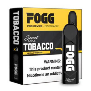 FOGG Vape - Ultra Portable and Disposable Device - Tobacco - 3 Pack / 50mg