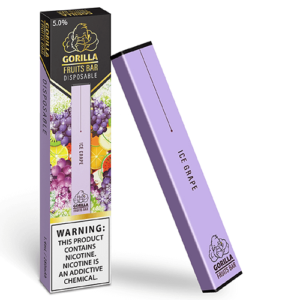 Gorilla Fruits Bar - Disposable Vape Device - Ice Grape - Single / 50mg