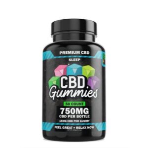 Hemp Bombs CBD Sleep Gummies 50ct or 100ct - 15mg CBD Per Gummy (Choose Strength)