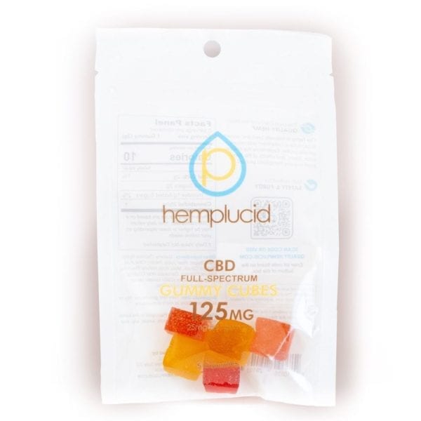 Hemplucid CBD Gummies Cubes 25mg Per Piece (Choose Count)