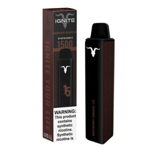 Ignite V15 - Disposable Vape Device - Raspberry Orange Ice - Single / 50mg