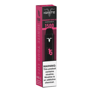 Ignite V15 - Disposable Vape Device - Strawberry Guava Ice - Single / 50mg