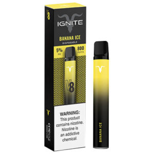 Ignite V8 - Disposable Vape Device - Banana Ice - Single / 50mg