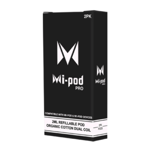 Mi-Pod Refillable Pro Pods (2 Pack) - Black
