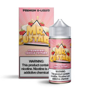 Mr. Custard Premium E-Liquid - Strawberry Vanilla Custard - 100ml / 0mg