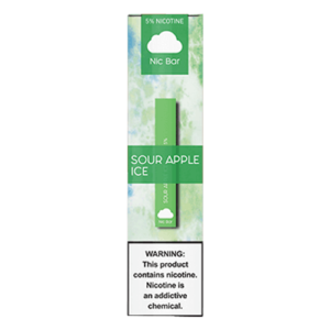 Nic Bar - Disposable Vape Device - Sour Apple Ice - Single / 50mg