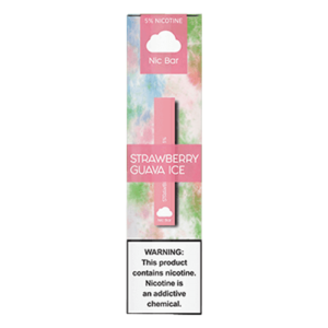 Nic Bar - Disposable Vape Device - Strawberry Guava Ice - Single / 50mg