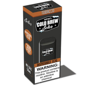 Nitro's Cold Brew Solos - Disposable Device - Tobacco - 3 Pack / 50mg