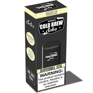 Nitro's Cold Brew Solos - Disposable Device - Vanilla - 3 Pack / 50mg