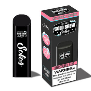 Nitro's Cold Brew Solos - Disposable Device - Watermelon Strawberry Ice - 2ml / 50mg