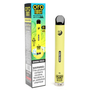 ORO Max Flow Twist - Disposable Vape Device - Banana Freeze - Single / 50mg