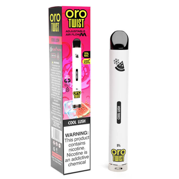 ORO Max Flow Twist - Disposable Vape Device - Cool Lush - Single / 50mg