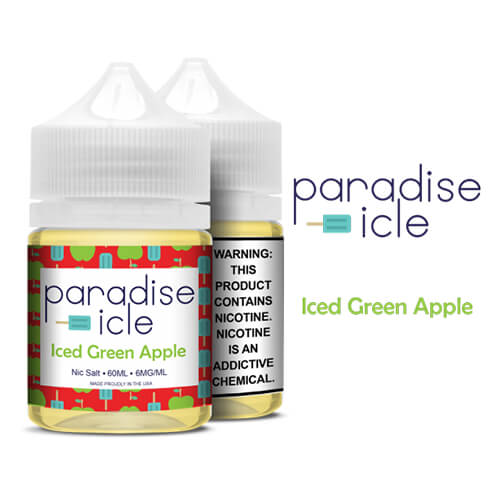 Paradise-icle Nic Salts - Iced Green Apple - 60ml / 12mg