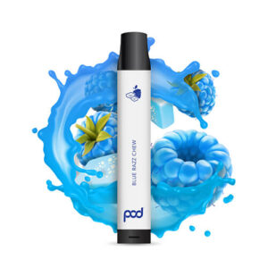 Pod 2500 - Disposable Vape Device - Blue Razz Chew - Single / 55mg