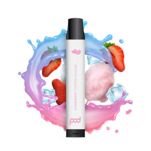 Pod 2500 - Disposable Vape Device - Strawberry Cotton Clouds - Single / 55mg