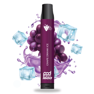 Pod Twist 1600 - Disposable Vape Device - Grape Drank Ice - Single / 55mg