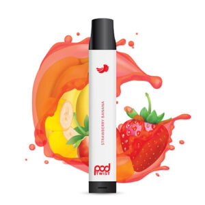 Pod Twist 2500 - Disposable Vape Device - Strawberry Banana - Single / 55mg