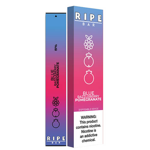 Ripe Bars Disposable Vape Device Blue Razzleberry Pomegranate Single 50mg Vape Habitat 1393