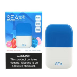 SEA Split - Disposable Pod Device - Blue Razz Cotton Candy + Strawberry Lemonade - Single / 50mg