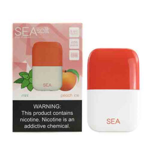 SEA Split - Disposable Pod Device - Mint + Peach Ice - Single / 50mg