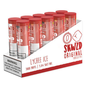 SKWZD - Non-Tobacco Nicotine Disposable Vape Device - Lychee Ice - 10 Pack (80ml) / 50mg