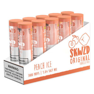 SKWZD - Non-Tobacco Nicotine Disposable Vape Device - Peach Ice - 10 Pack (80ml) / 50mg