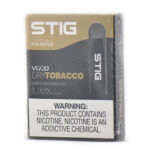 STIG - Ultra Portable and Disposable Vape Device - Dry Tobacco (3 Pack) - 1ml / 60mg