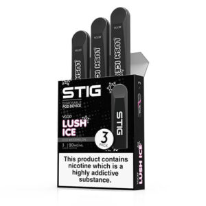 STIG - Ultra Portable and Disposable Vape Device - LushIce (3 Pack) - 1.2ml / 60mg