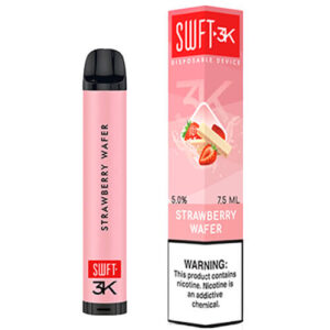 SWFT Bar 3K - Disposable Vape Device - Strawberry Wafer - Single / 50mg